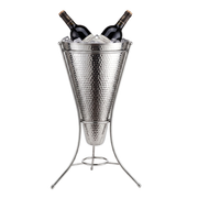 CHEF INOX SERVE WINE COOLER w/STAND 2 BOTTLE S/S 210x720mm