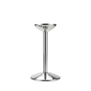 Chef Inox serve stand in stainless steel designed for 06897 ice bucket, measuring 180x575mm, with a sleek display stand for presentation.