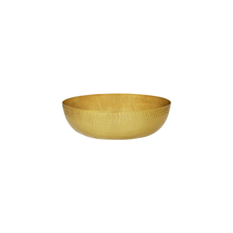 CHEF INOX ROUND SERVING/SEAFOOD BOWL HAMMERED 250mm BRASS