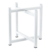 Chef Inox serve riser stand in white, 250x250x200mm, used as a display stand for food presentation or catering setups.