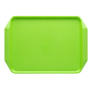 Green Chef Inox rectangular fast food serving tray, 425x300x35mm, sturdy plastic food tray for catering or display.