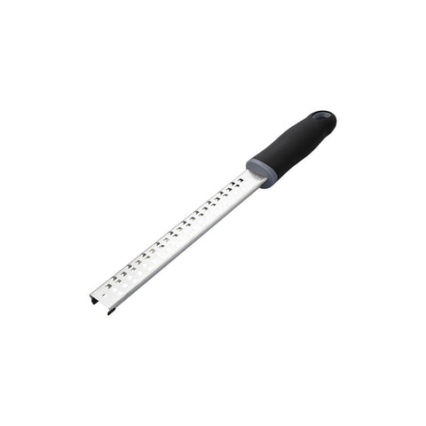 CHEF INOX LONG PLANE COARSE GRATER w/BLK HDL 325mm