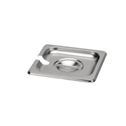 KitchenKnock GASTRONORME PAN - S/S - 1/6 - Notched Lid 393554 - Hospitality Connect