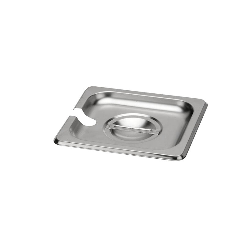 KitchenKnock GASTRONORME PAN - S/S - 1/6 - Notched Lid 393554 - Hospitality Connect