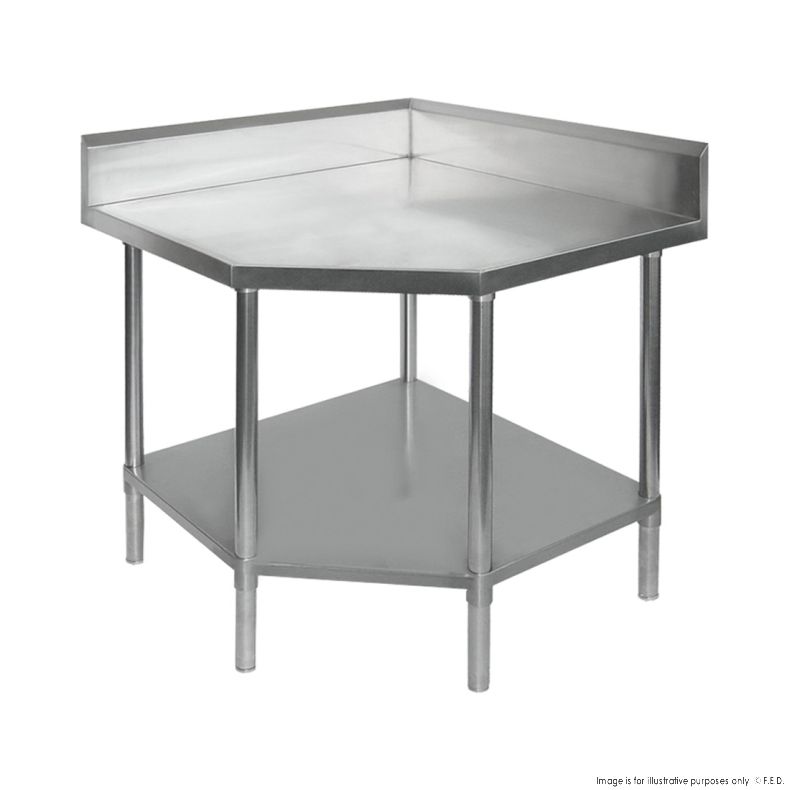 Modular Systems Corner Work bench with Splashback and Undershelf 900x900x900mm 0900-6-WBCB/H