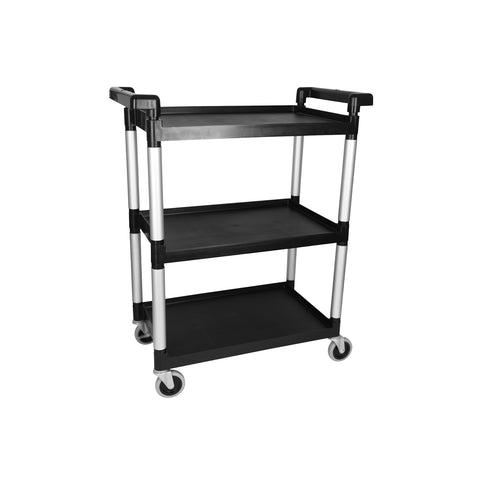 UNICA TROLLEY-3 TIER BLACK 710x420x900mm - Hospitality Connect