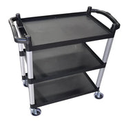 UNICA TROLLEY-3 TIER BLACK LARGE 890x540x940mm - Hospitality Connect