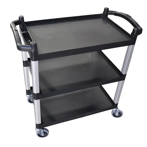 UNICA TROLLEY-3 TIER BLACK LARGE 890x540x940mm - Hospitality Connect