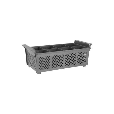 UNICA FLATWARE BASKET-GREY 8 COMPS - Hospitality Connect