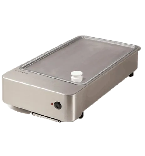 Grillplate made from SWISS-PLY multilayer material
Stepless grilling on the whole surface
Stainless steel casing
Insertion in niche
GN 11
Power requirements:  230-240V, 1P+N+E, 5060Hz, 3.4kW - Hospitality Connect