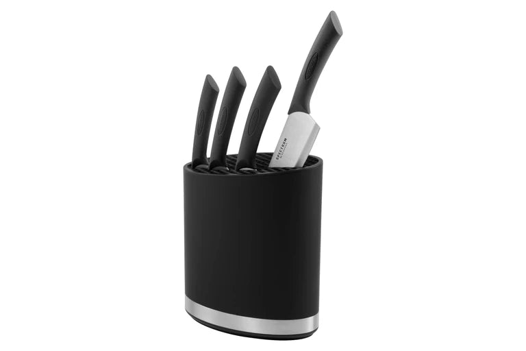 SCANPAN Spectrum Knife Block Set - 5 Pce Black