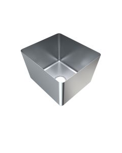 3Monkeez hand fabricated bowl, 1.2mm 304 grade stainless steel, 450x400x250mm, durable kitchen sink bowl with polished finish.
