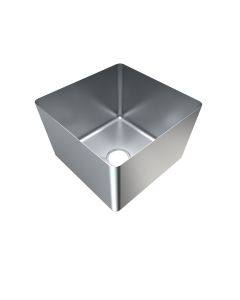3Monkeez hand fabricated 304 grade stainless steel sink bowl measuring 450x450x250mm, with a 1-2mm thickness, durable and high quality