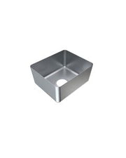 Hand fabricated 3Monkeez stainless steel bowls, 1.2mm 304 grade, with a polished finish, measuring 305x355x170mm.