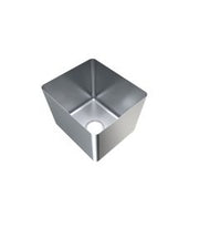 3Monkeez hand-fabricated 1.2mm 304 grade stainless steel bowls, 400x350x300mm, showcasing durable, polished construction.