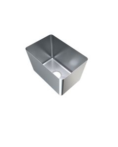 3Monkeez hand fabricated sink bowl in 304 grade stainless steel, 450x300x300mm, with a smooth, polished surface and durable construction.