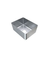 3Monkeez hand fabricated stainless steel bowl measuring 450x350x200mm, with a smooth, polished finish and durable construction.