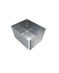 3Monkeez hand-fabricated 1.2mm thick stainless steel bowl with 500x400x300mm dimensions, showcasing seamless craftsmanship.