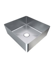 3Monkeez 1.5mm 304 grade hand-fabricated gastronorm bowl with 90mm outlets, measuring 560x510x200mm, for professional kitchen use.