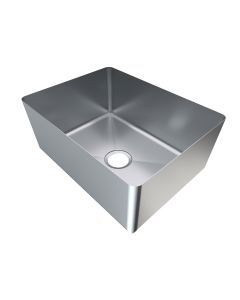 3Monkeez 1.5mm 304 grade hand-fabricated gastronorm bowl with 90mm outlets, measuring 600x450x250 mm for commercial kitchen use.