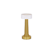TABLEKRAFT AURA CORDLESS TABLE LAMP LED 90x205mm BRASS
