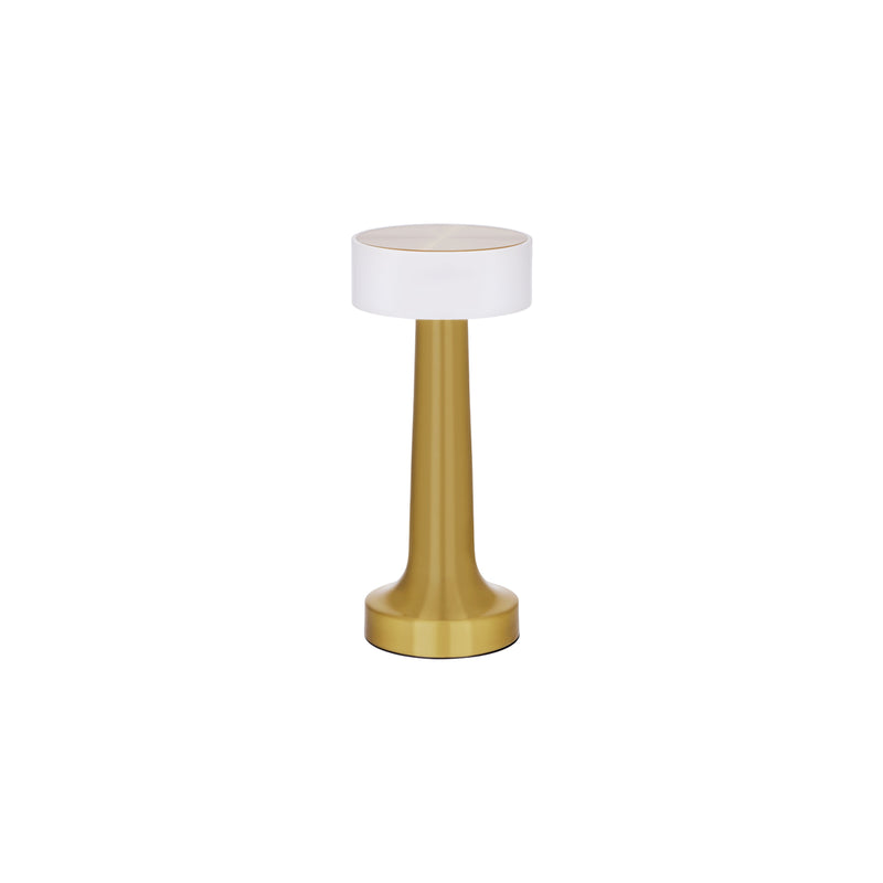 TABLEKRAFT AURA CORDLESS TABLE LAMP LED 90x205mm BRASS
