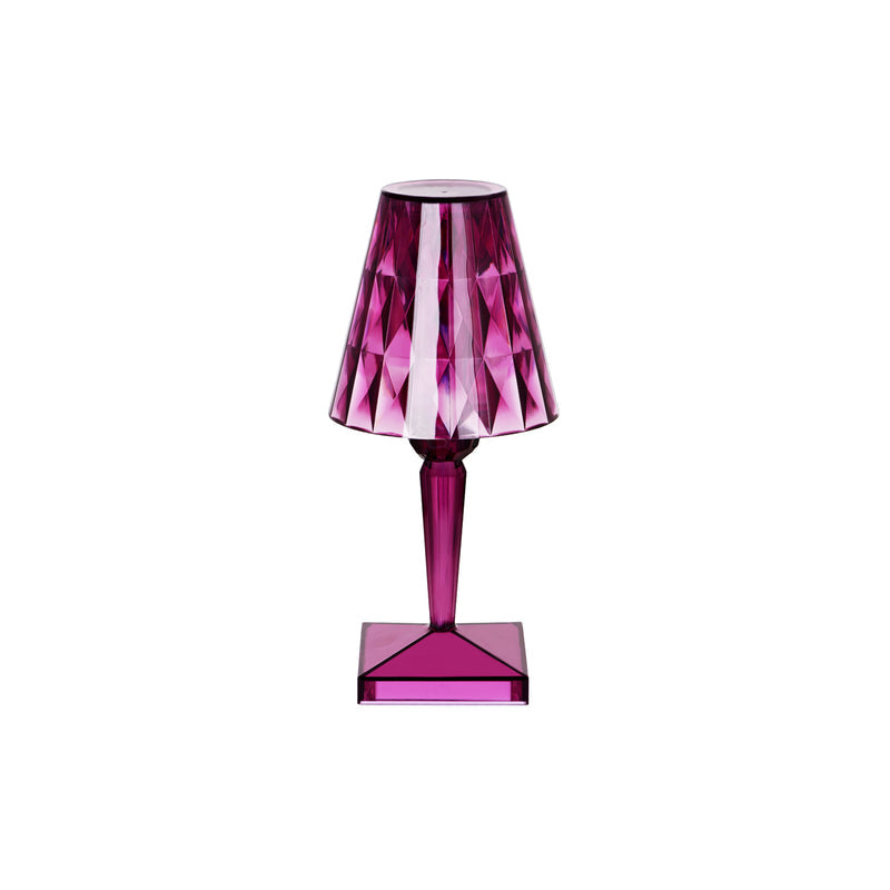 TABLEKRAFT CRYSTAL CORDLESS TABLE LAMP LED 120x260mm PURPLE