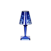 TABLEKRAFT CRYSTAL CORDLESS TABLE LAMP LED 120x260mm BLUE