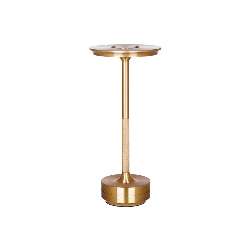 TABLEKRAFT STELLA CORDLESS TABLE LAMP LED 130x275mm BRASS