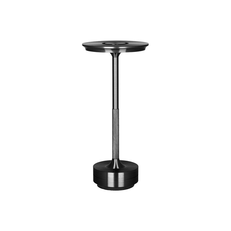 TABLEKRAFT STELLA CORDLESS TABLE LAMP LED 130x275mm BLACK
