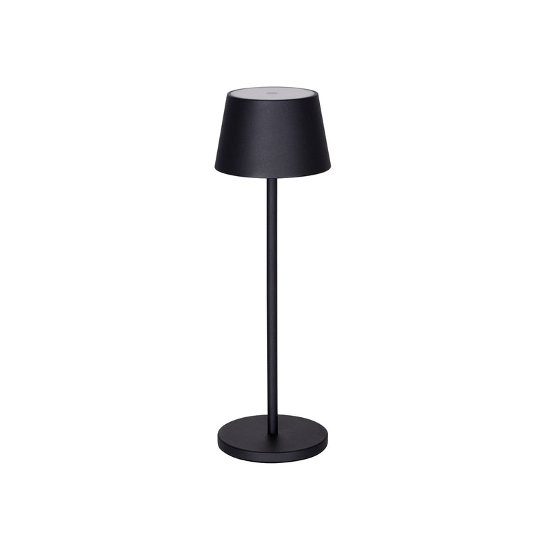 TABLEKRAFT AMELIA CORDLESS TABLE LAMP LED 110x350mm BLACK
