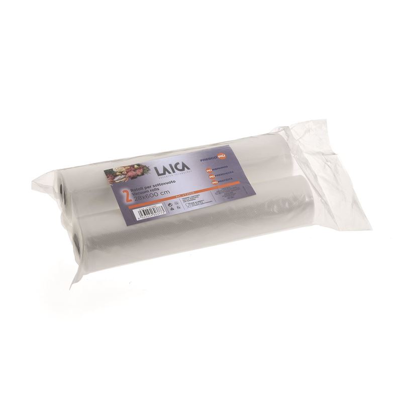 Laica Vacuum Bag Rolls x 2 (28cm x 6m) 10013 - Hospitality Connect