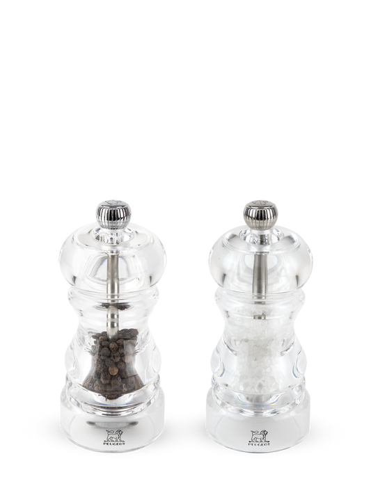 PEUGEOT Duo Pepper & Salt Mill  Transparent - 12cm - Hospitality Connect