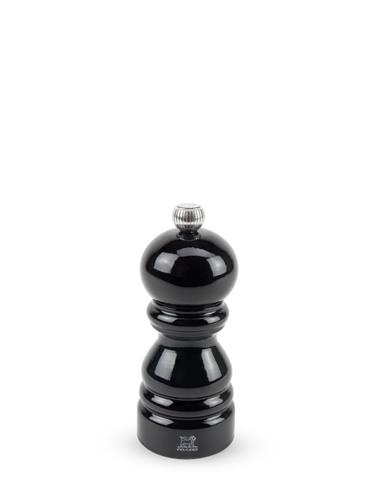 PEUGEOT Salt Mill Lacquered Black Beechwood - 12cm - Hospitality Connect