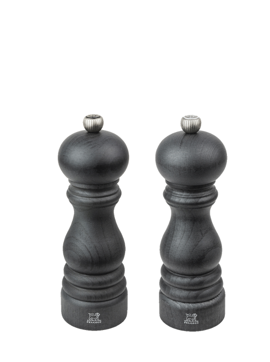 PEUGEOT Duo Pepper & Salt Mill  Graphite Beechwood - 18cm - Hospitality Connect