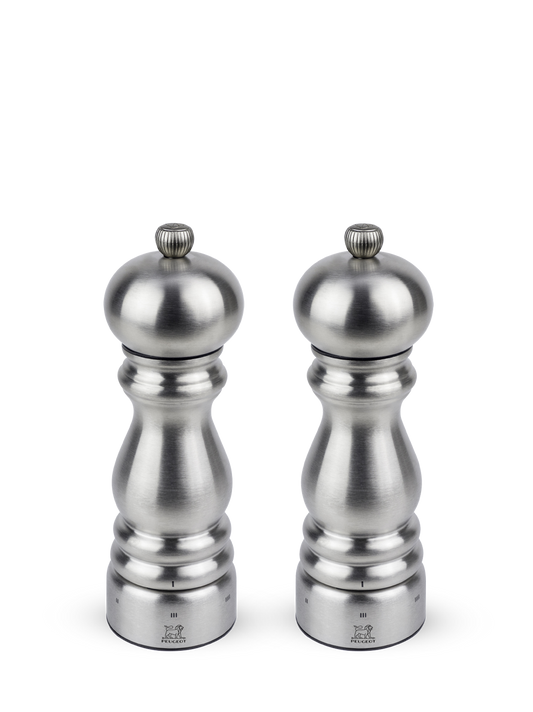 PEUGEOT  Duo Pepper & Salt Mill  Stainless Steel  - 18cm - Hospitality Connect