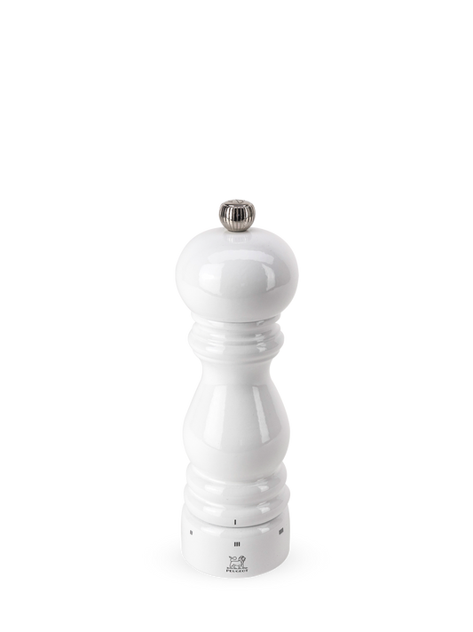 PEUGEOT Salt Mill Lacquered White Beechwood - 18cm - Hospitality Connect