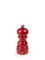 PEUGEOT Salt Mill Zirlion Lacquered Red Passion Beechwood - 12cm - Hospitality Connect