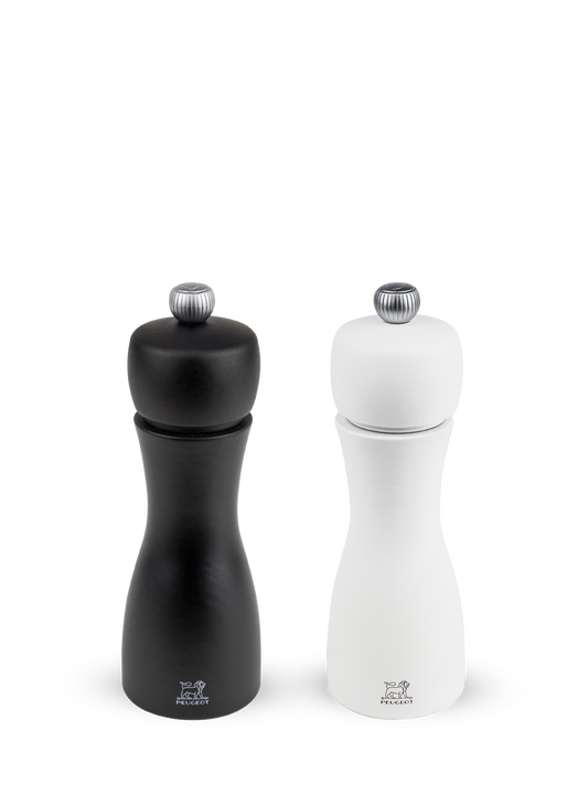 PEUGEOT Duo Pepper & Salt Black/ White Mat - 15cm - Hospitality Connect