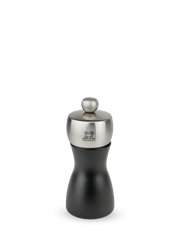PEUGEOT Salt Mill Black Mat/Stainless Steel - 12cm - Hospitality Connect