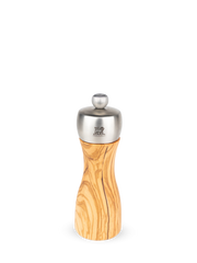 PEUGEOT Pepper Mill Olive Wood/Stainless Steel - 15cm - Hospitality Connect