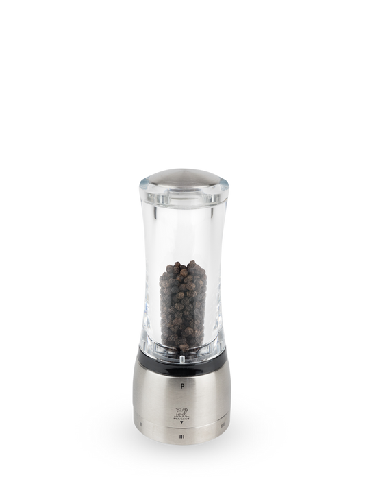 PEUGEOT Pepper Mill Acrylic Transparent/Stainless Steel - 16cm - Hospitality Connect
