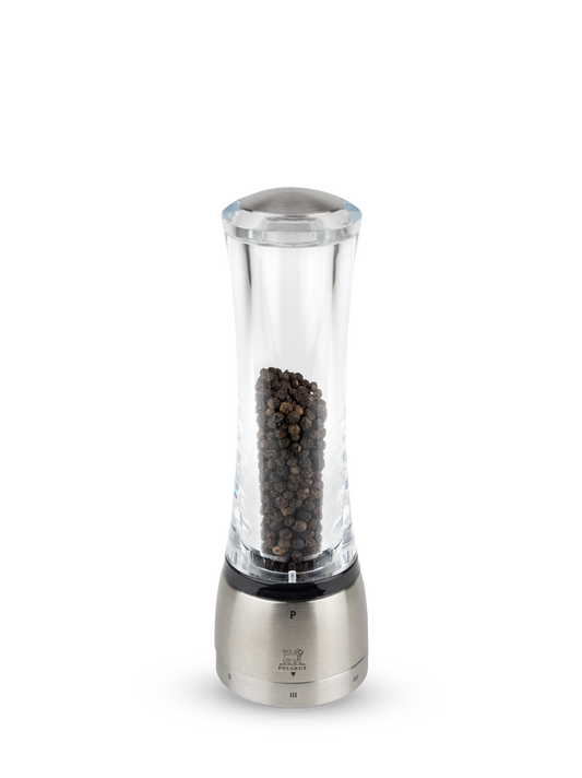 PEUGEOT Pepper Mill Acrylic Transparent/Stainless Steel - 21cm - Hospitality Connect