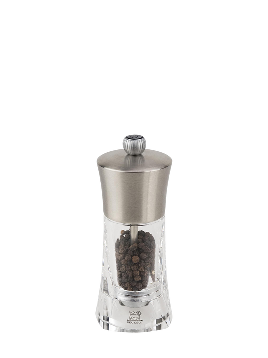 PEUGEOT Pepper Mill Stainless Steel/Acrylic - 14cm - Hospitality Connect