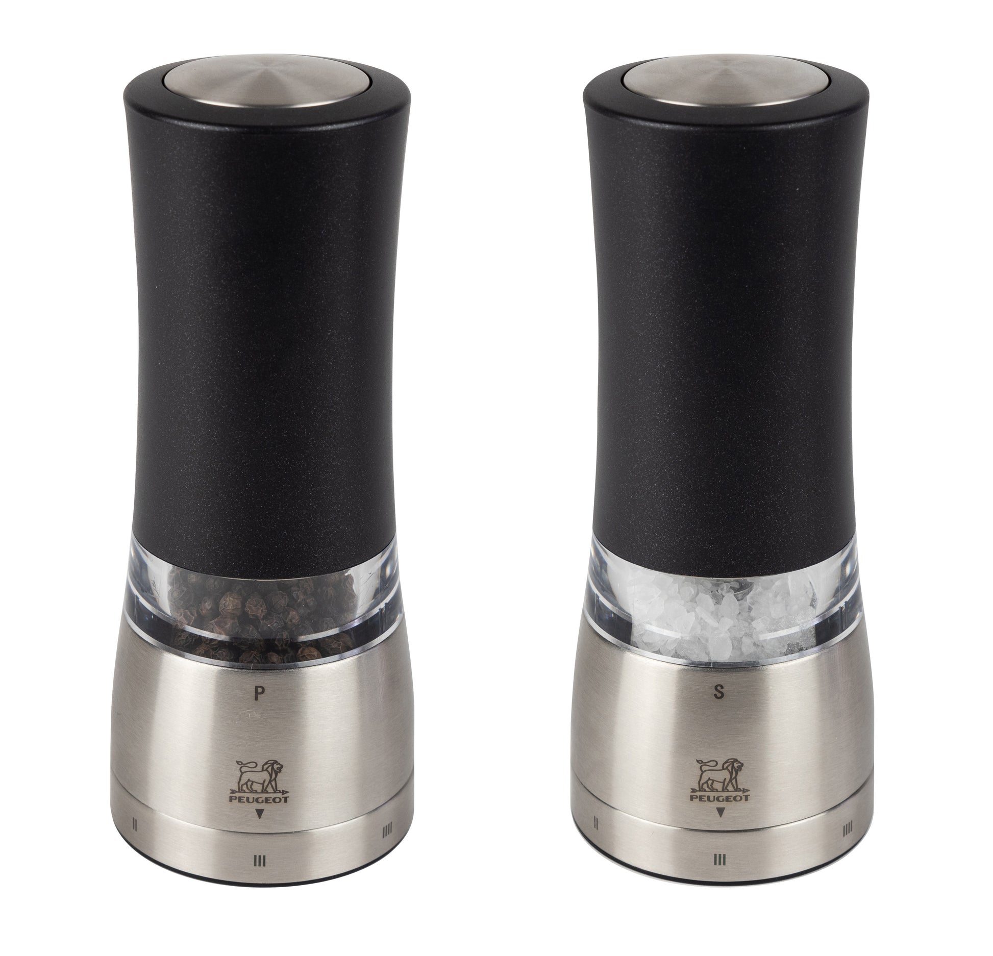 PEUGEOT Duo Pepper & Salt Mill   Iridescent Black U-Select - 18cm - Hospitality Connect
