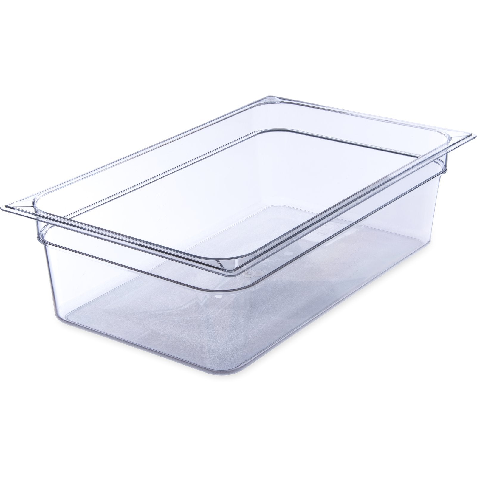 10201B07 Carlisle Clear Polycarbonate Food Pan 13.3L Capacity 324mm x 537mm x 100mm - Pack of 6 - Pack Price - Hospitality Connect