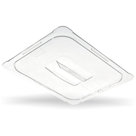 10210U07 Carlisle StorPlus Clear Polycarbonate 1/1 Handled Lid, Unnotched 327mm x 527mm x 22mm - Hospitality Connect