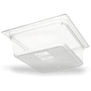 10221B07 Carlisle Clear Polycarbonate Half Size Food Pan 5.7L Capacity 324mm x 264mm x 100mm - Pack of 6 - Pack Price - Hospitality Connect