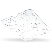 1023507 Carlisle StorPlus Clear Polycarbonate 1/2 Drain Shelf 194mm x 254mm x 15mm - Pack of 6 - Pack Price - Hospitality Connect