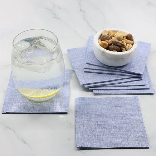 Bionap Napkin Extra Soft 20x20 Blue x2560 (32x80) Compostable Box fo 2560 - Hospitality Connect